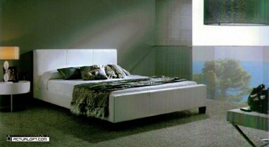 Cama. Minimalista y con mucho estilo, costuras que realzan el diseño, al tacto muy suave por estar cubierta con espuma penta almohada, ideal para tu hogar Ref.A 004